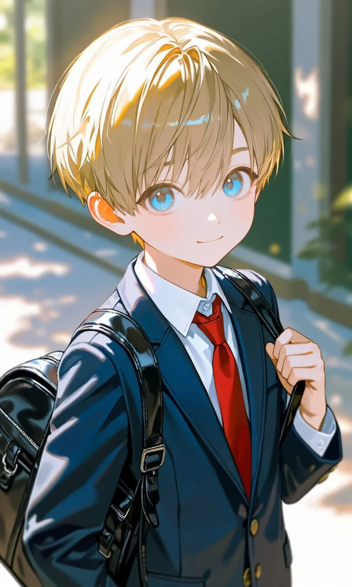 Boy cartoon pic blurry effect