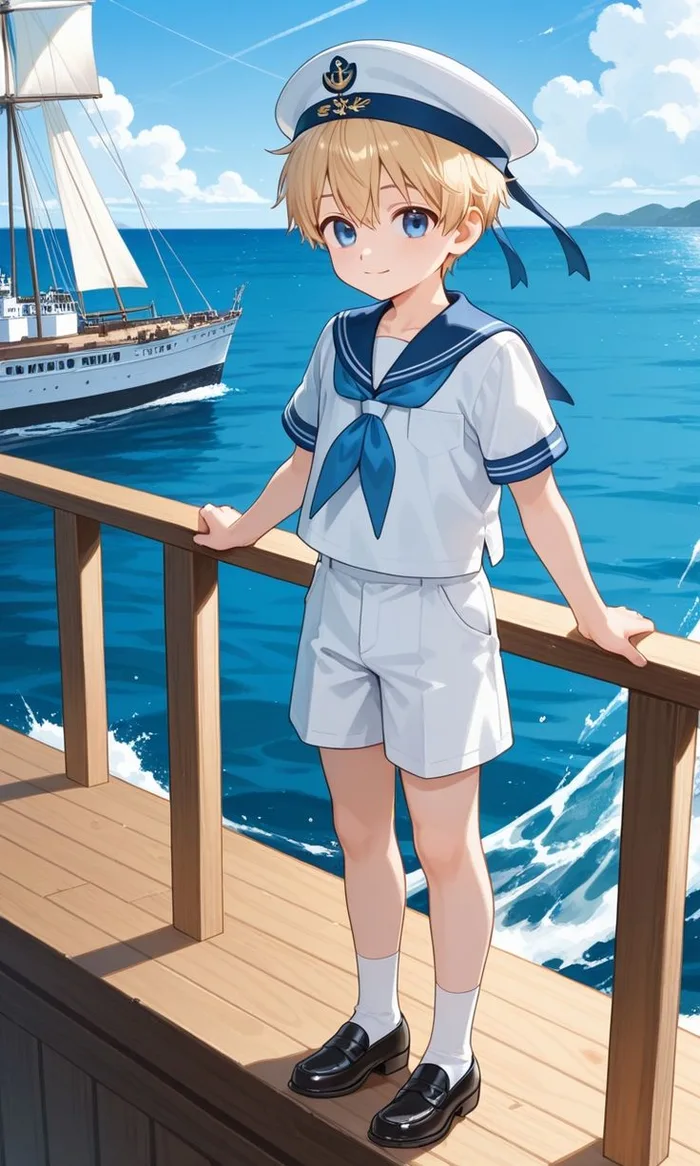 Boy cartoon pic with background blur