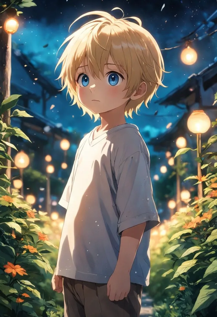 Boy cartoon with attitude look