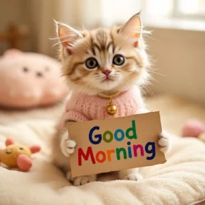 adorable cat hd wallpaper good morning photo collection