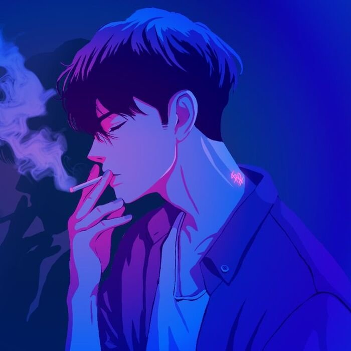 aesthetic dp cartoon boy cool