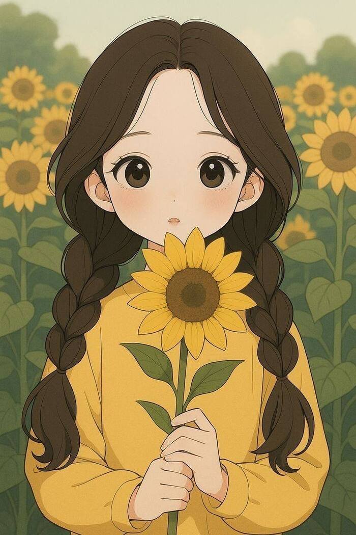 aesthetic dp cartoon cute hd