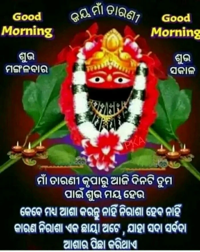 aesthetic good morning image in odia