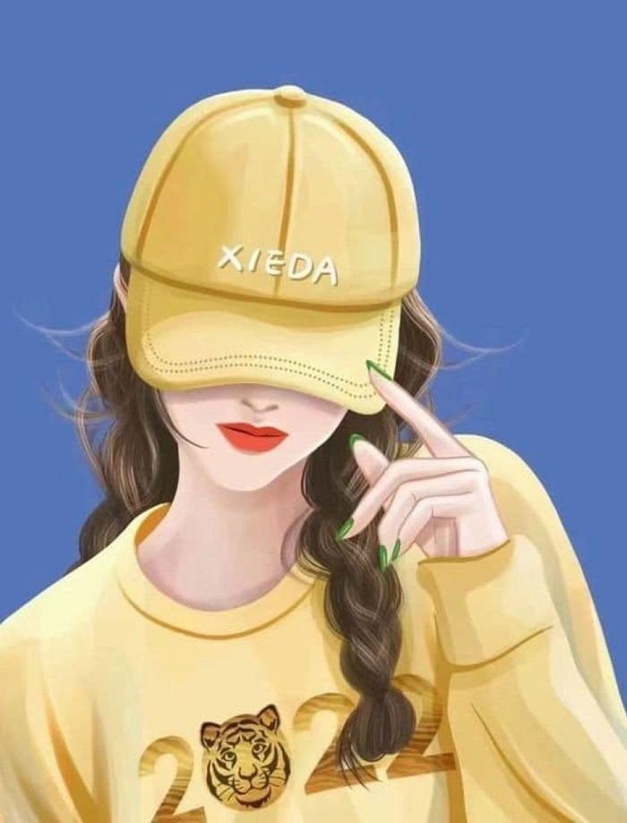 aesthetic instagram cartoon dp for girls