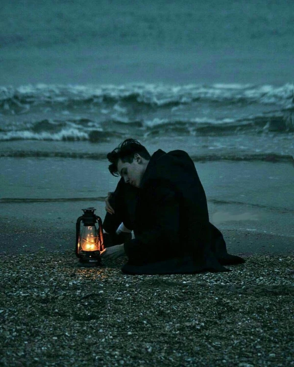 alone depression dp in rain background