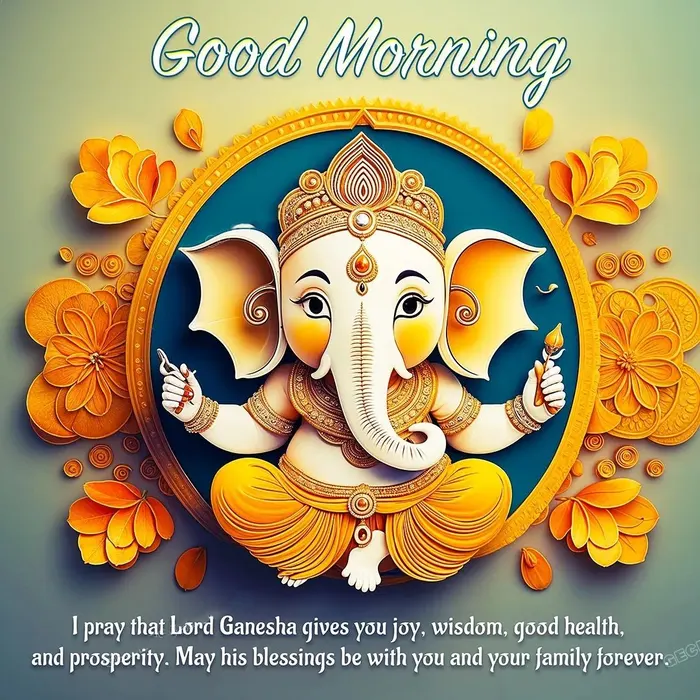 amazing good morning ganesh images