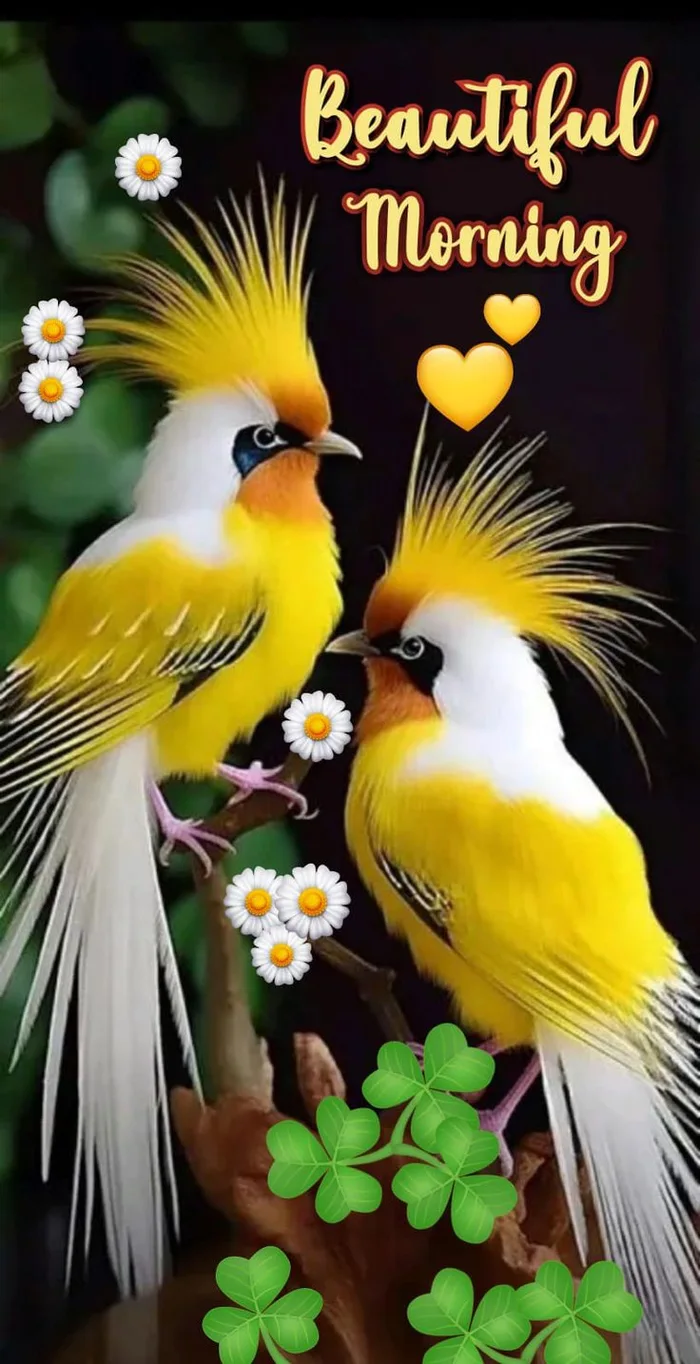 artistic 3d drawings of birds good morning hd images (2)