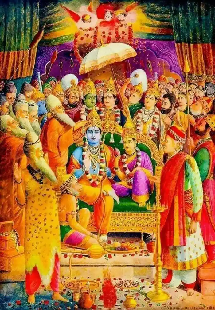 artistic 3d wallpaper with all god in one divine image