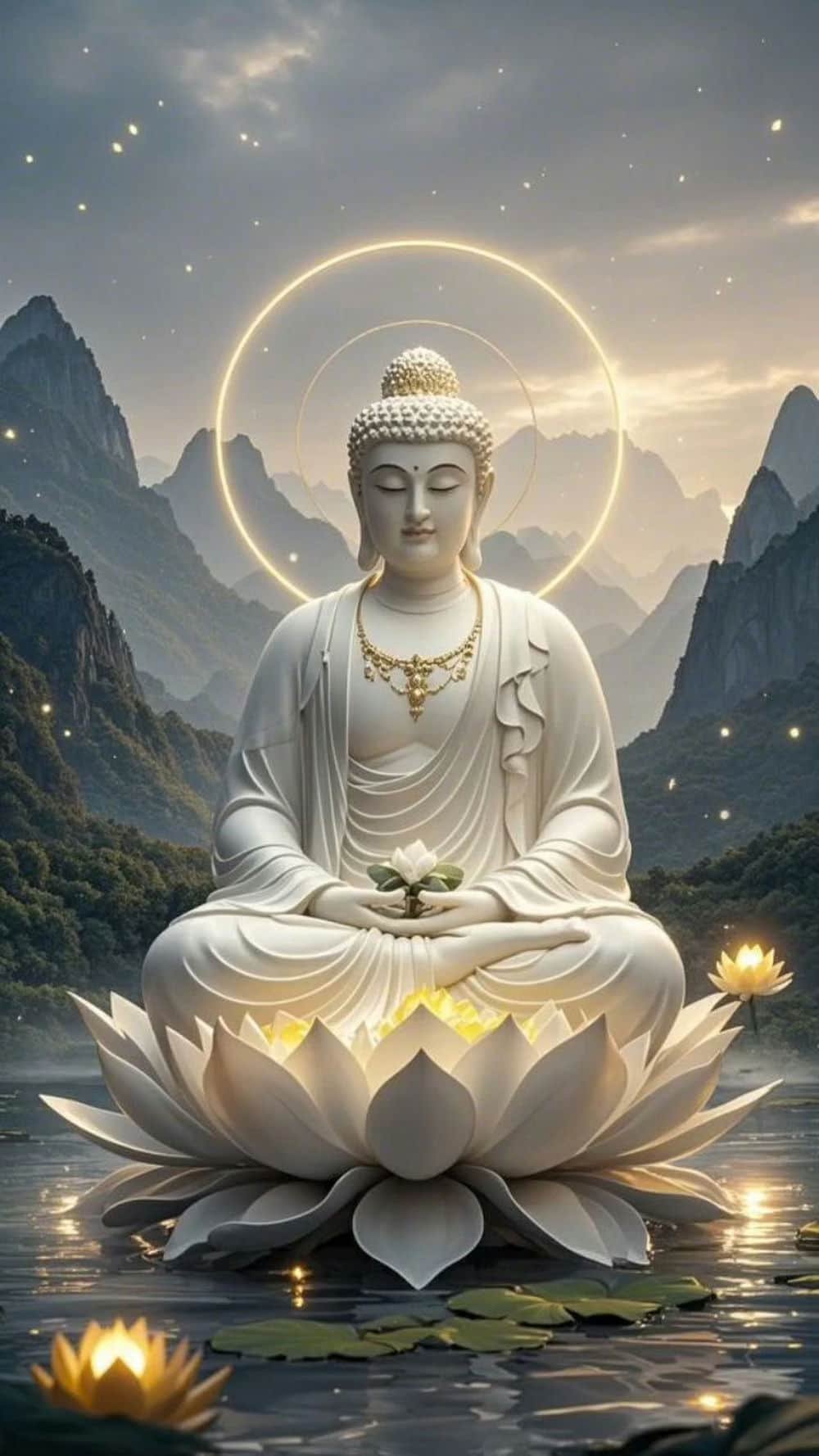 blessing buddha calm wallpaper