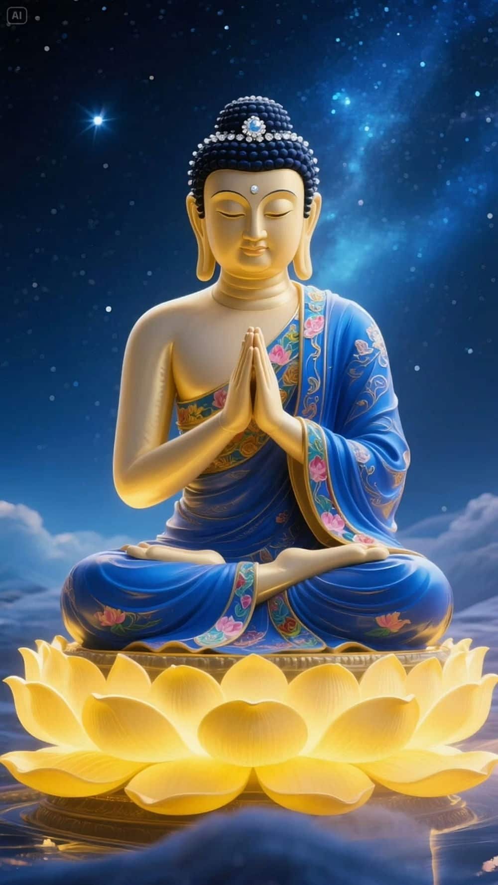 blessing buddha peaceful wallpaper