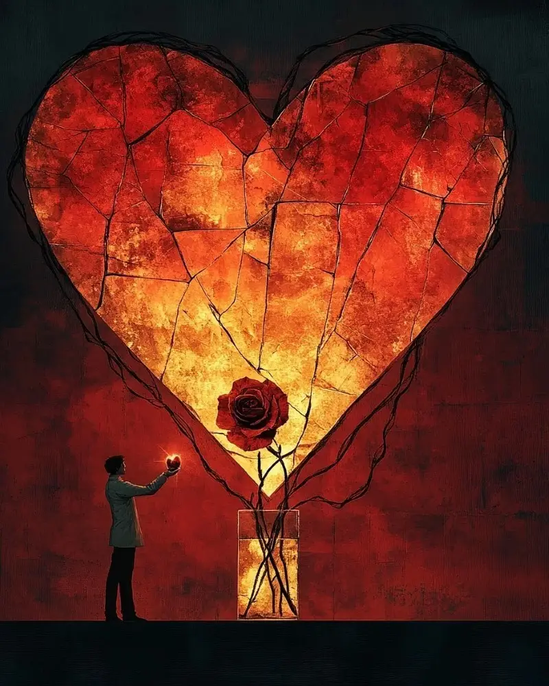 broken heart attitude style dp