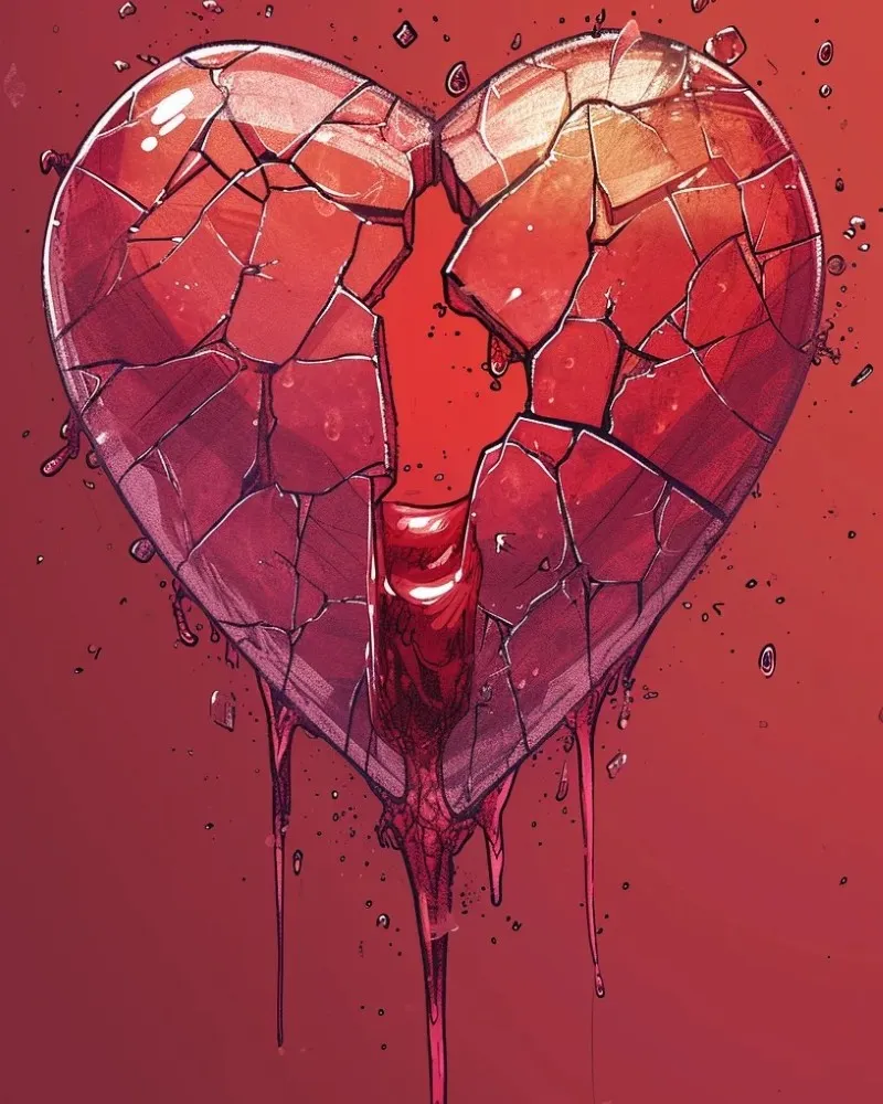 broken heart dp for whatsapp