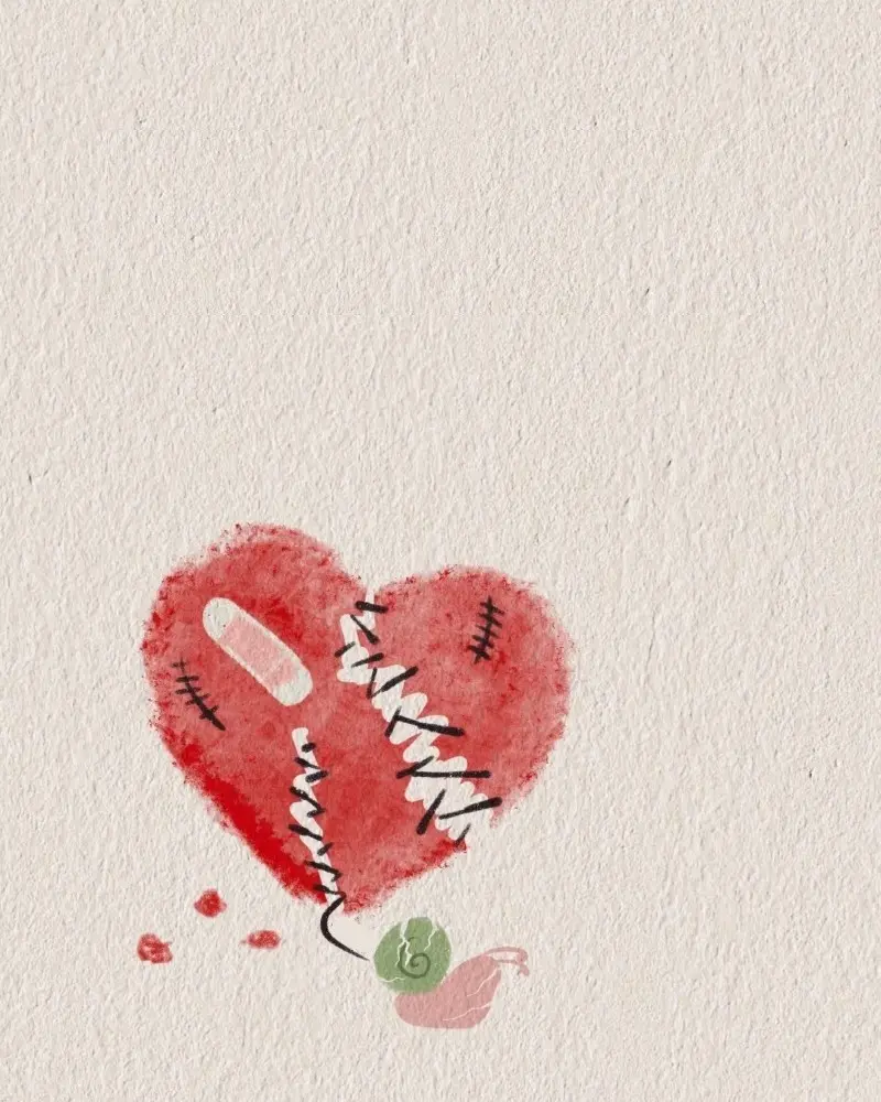 broken heart dp profile icon