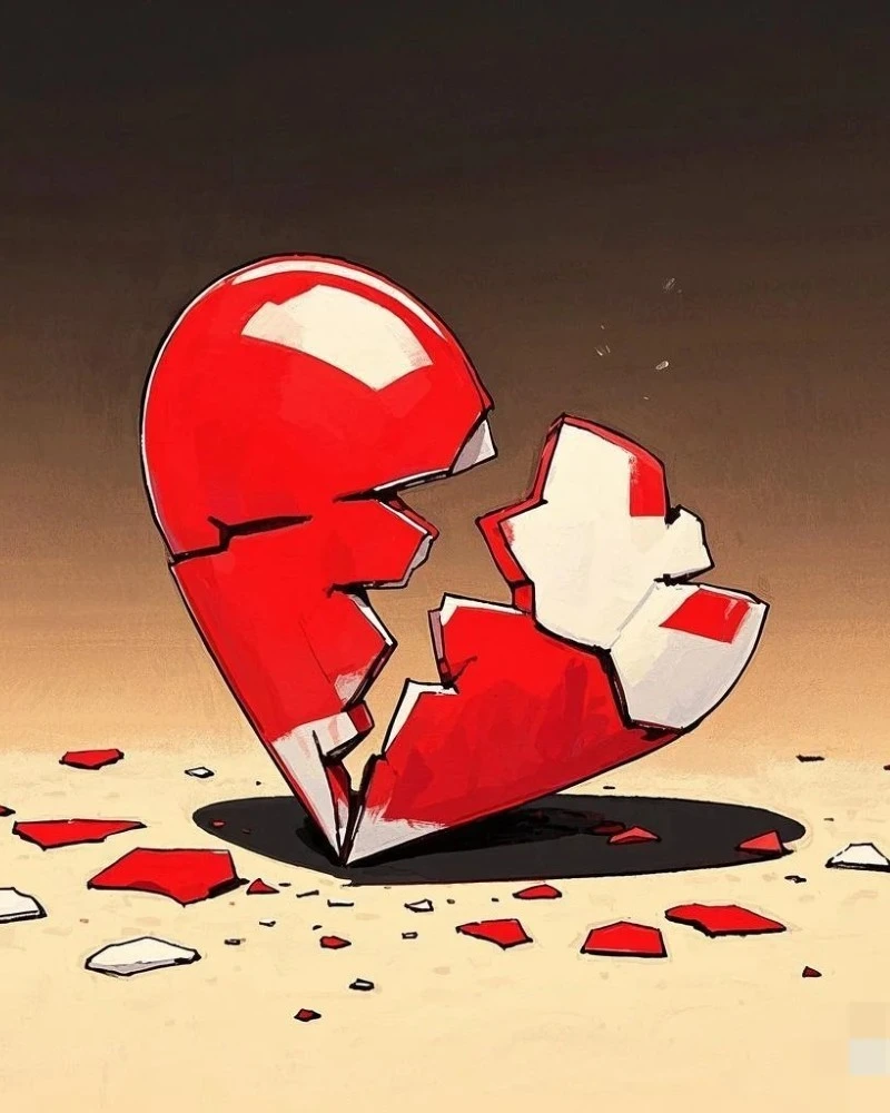 broken heart dp standing pose