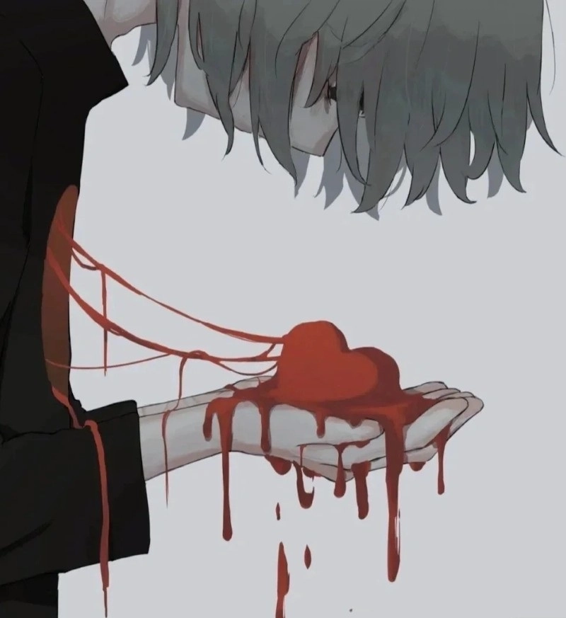 broken heart in hoodie dp
