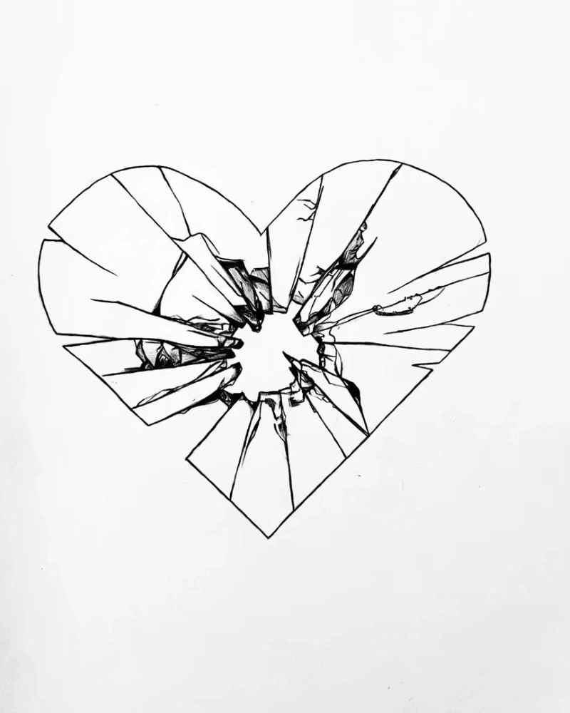 broken heart soft light dp