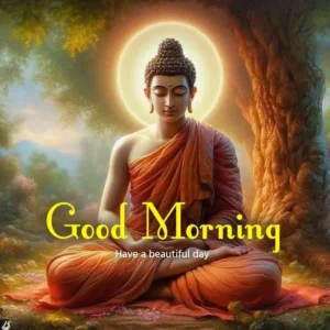 buddha good morning s cartoon style dp