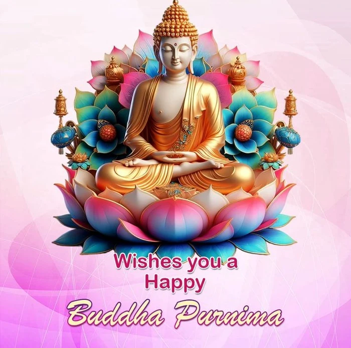 buddha purnima wishes images in low light