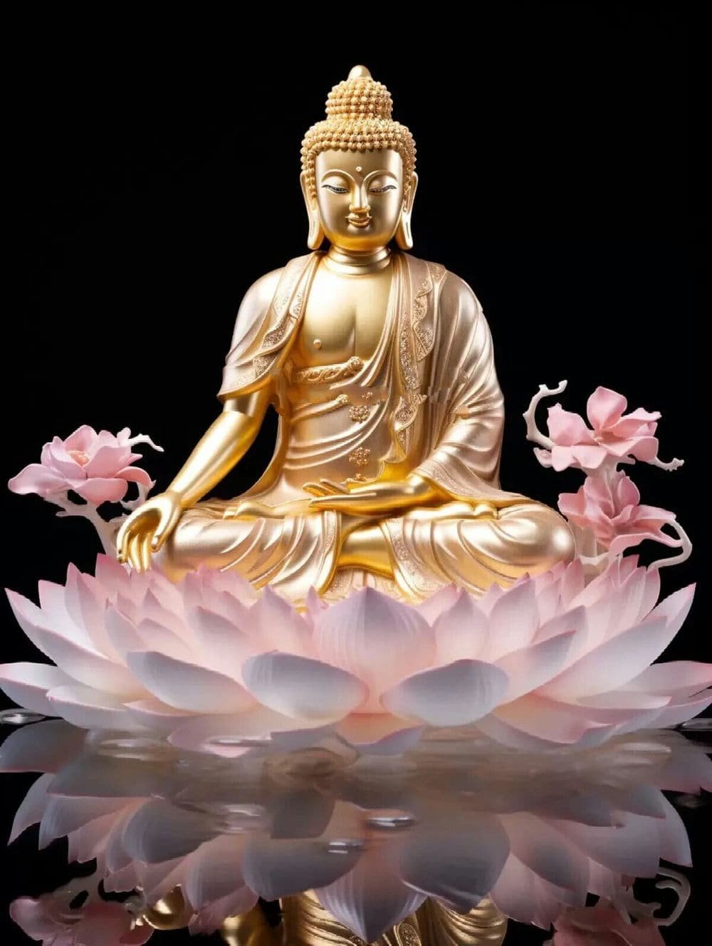 buddha wallpaper serene statue