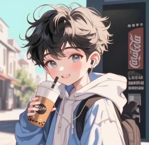 clean cute boy dp cartoon