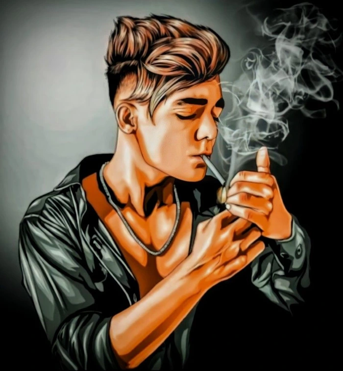 cool attitude boy