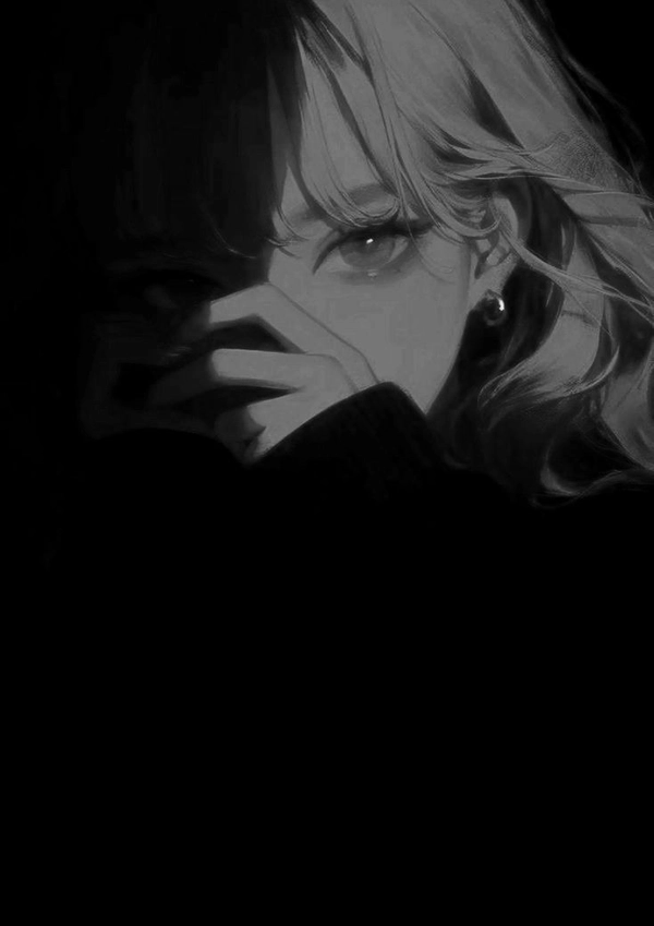cool sad dp girl cartoon