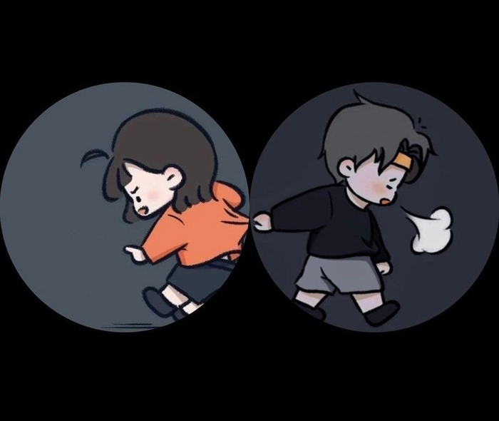 couple dp for instagram half half anime