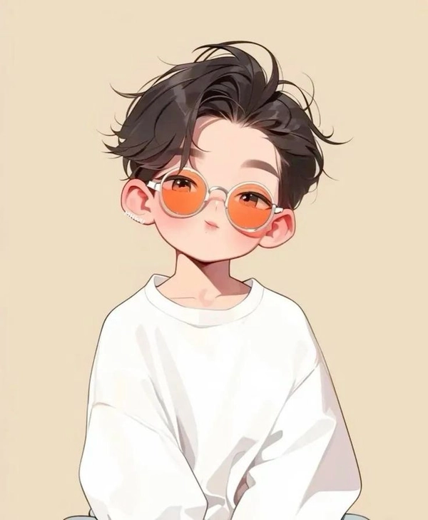 cute boy pic cartoon minimal design