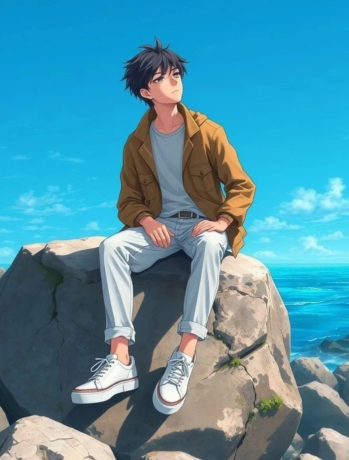 dp for single boy with sharp look