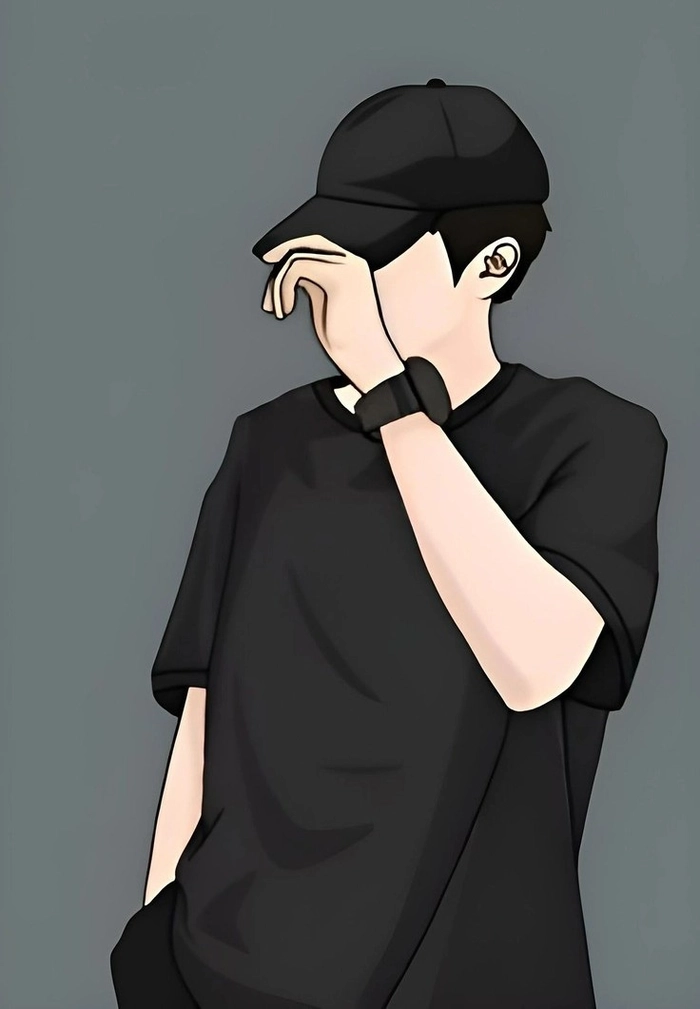 dp of single boy standing pose