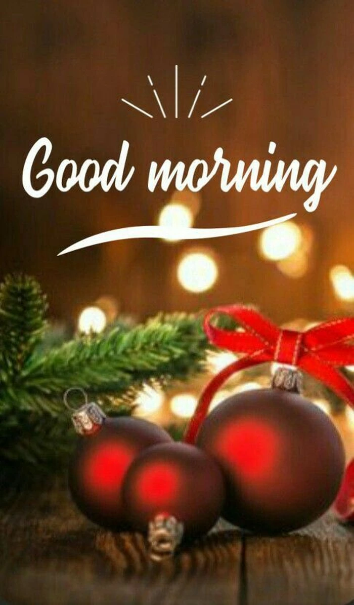 festive christmas good morning hd photos wallpaper collection