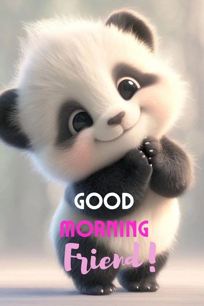 friend good morning images stylish appearance