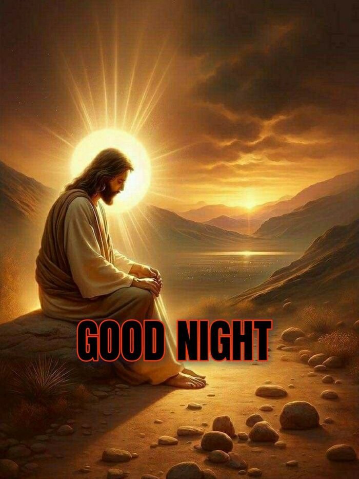 full hd good night jesus images quote