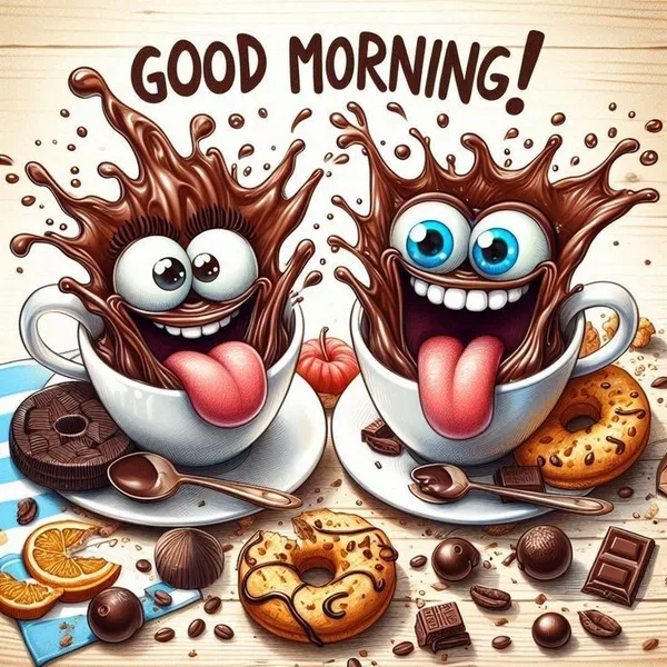funny good morning s cartoon style dp