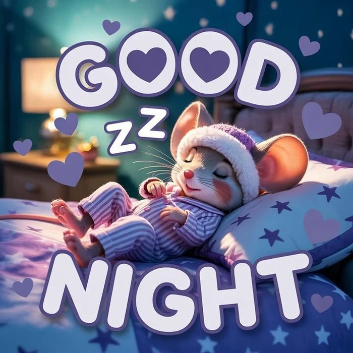 funny good night images with background blur