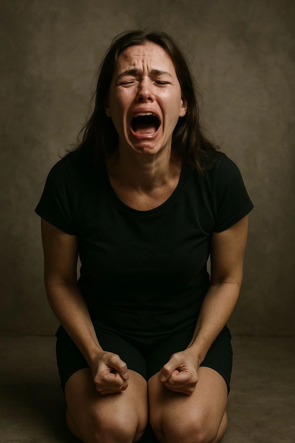 girl dp cry alone