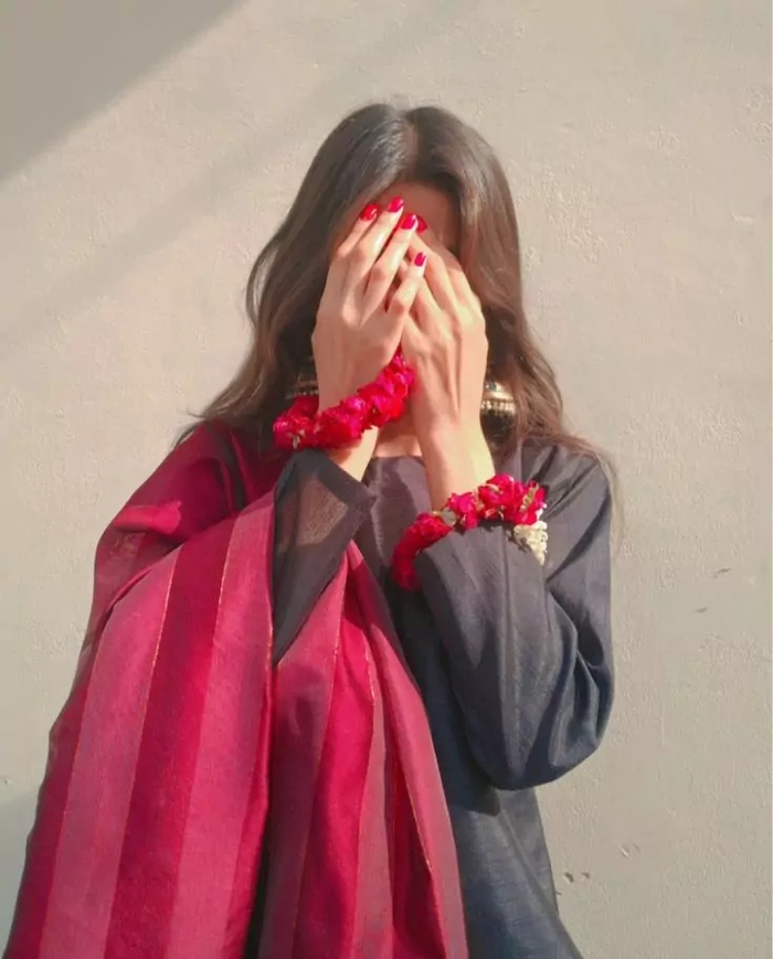 girls dp hidden face