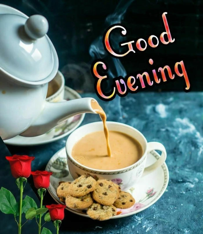 good evening coffee images minimal design