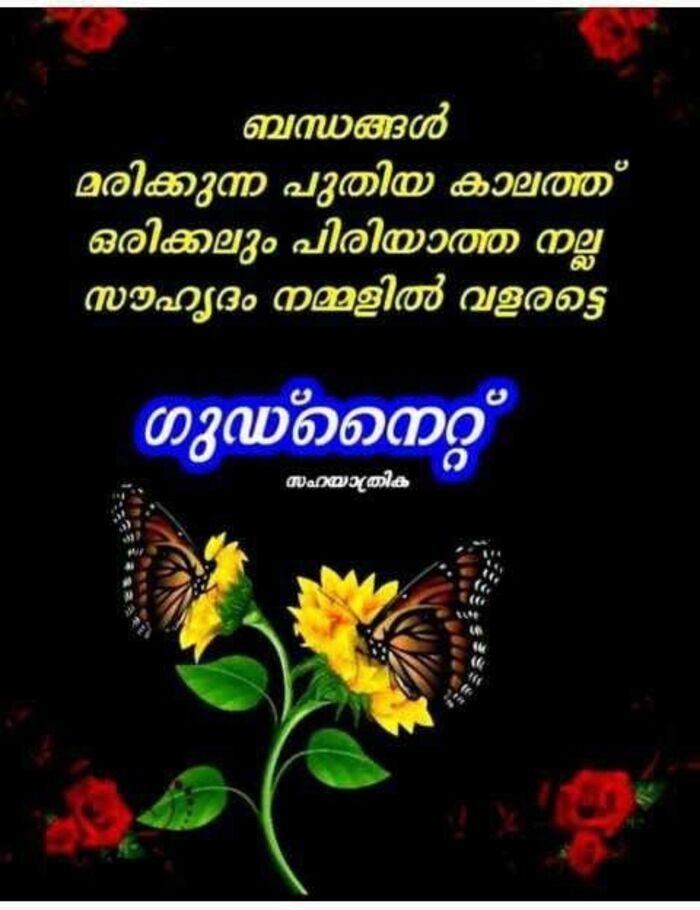 good night images malayalam quote hd