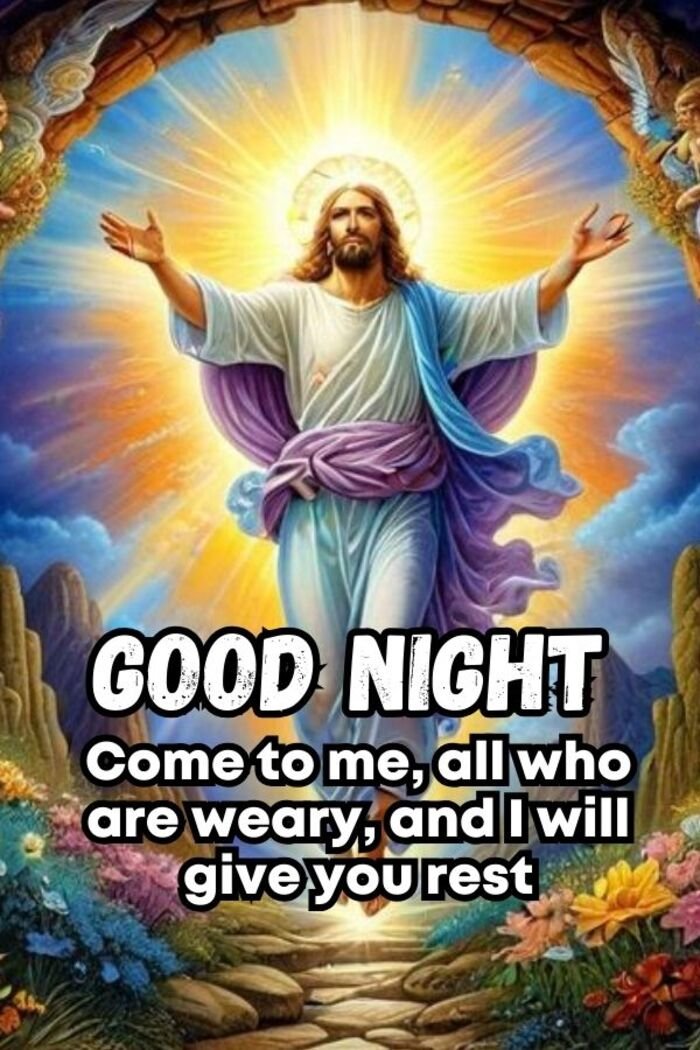 good night jesus images 4k