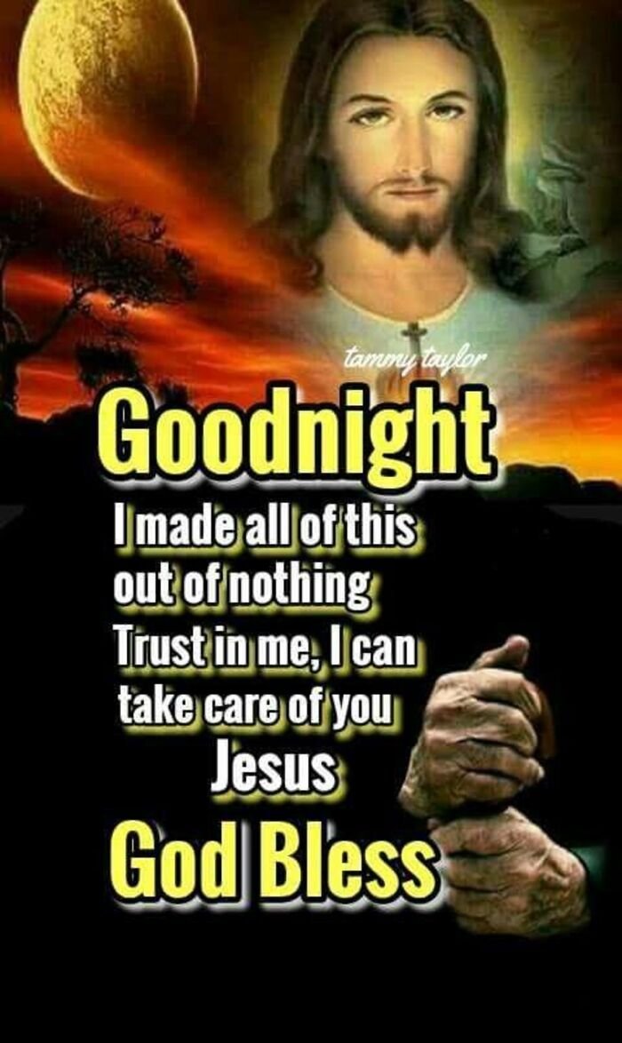 good night jesus images
