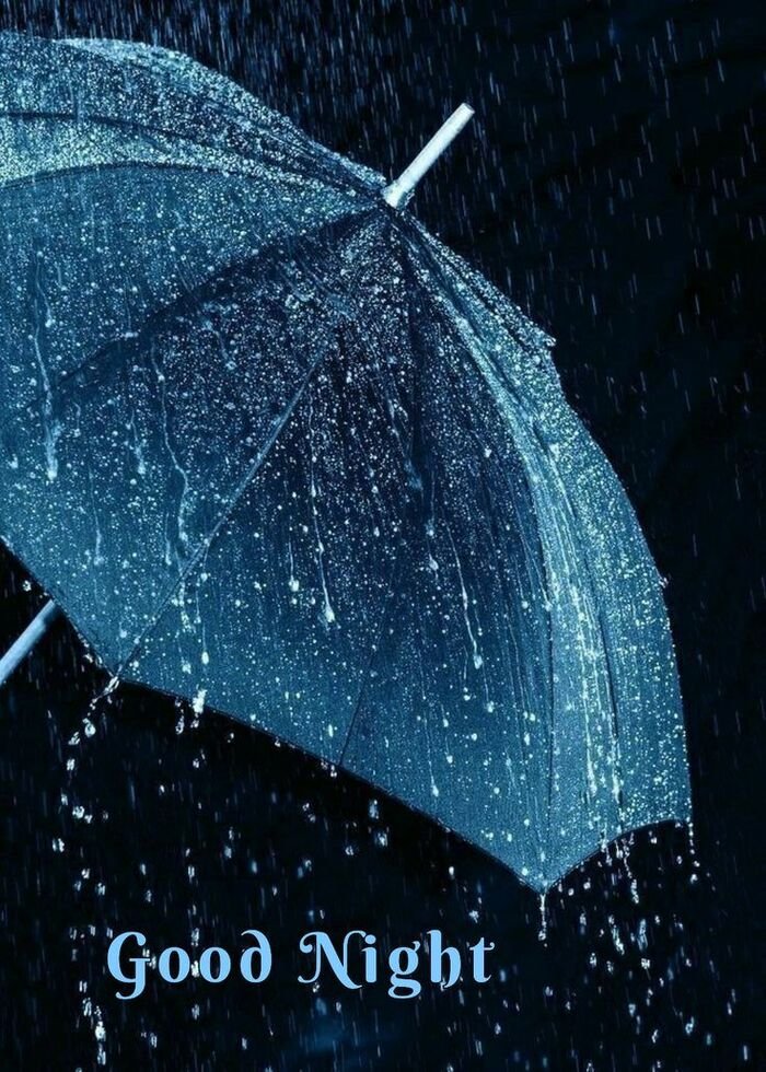 good night rain images hd