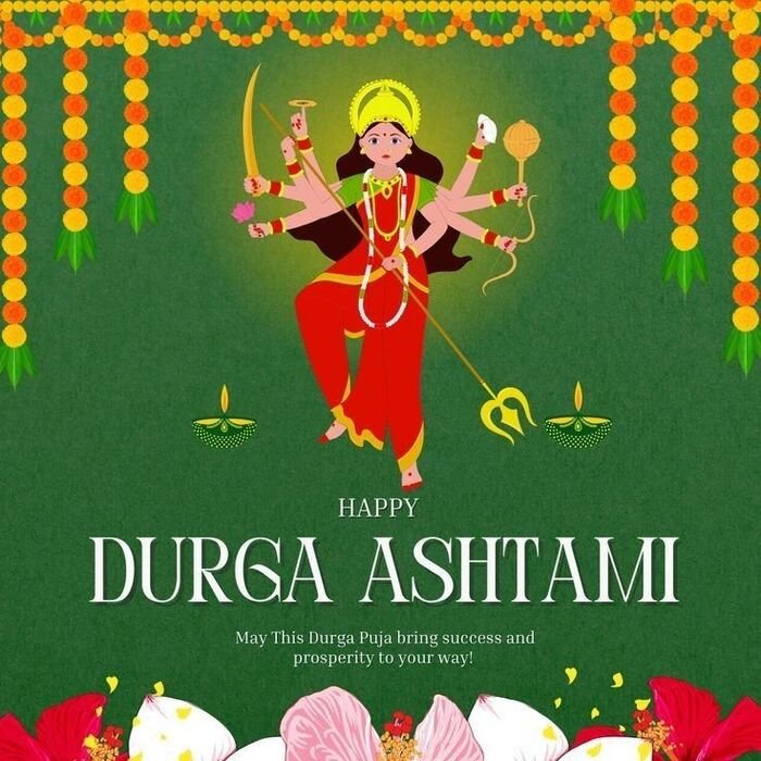 happy ahoi ashtami photo aethetics hd