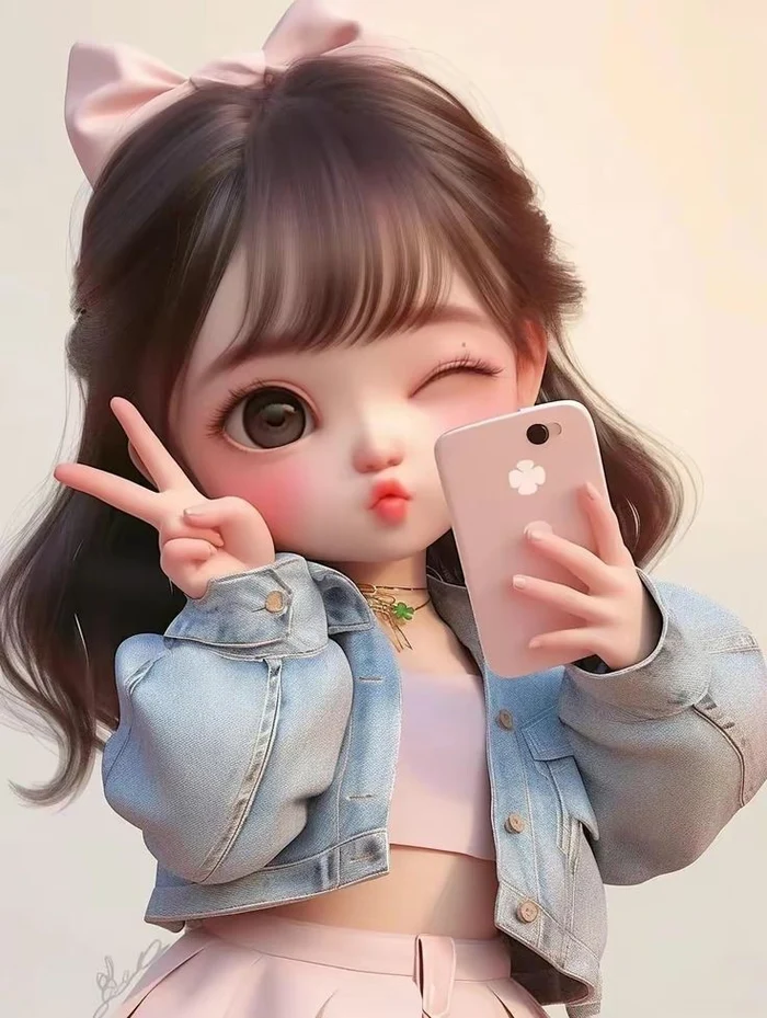 iconic cute cartoon girl photos for whatsapp dp