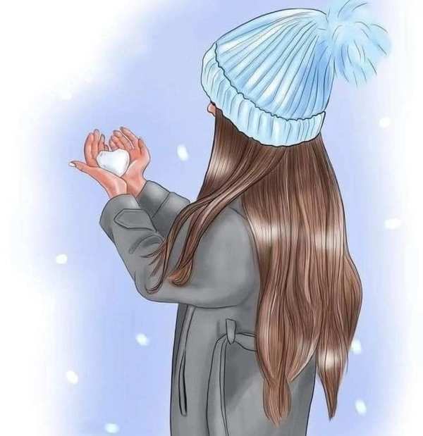 insta for girls cartoon dp standing pose