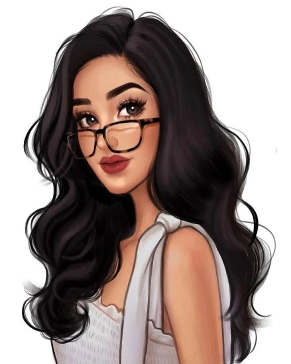 insta for girls cartoon in hoodie dp