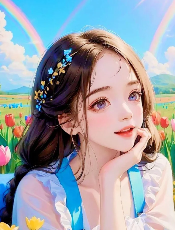 instagram cartoon dp for girls aesthetic style