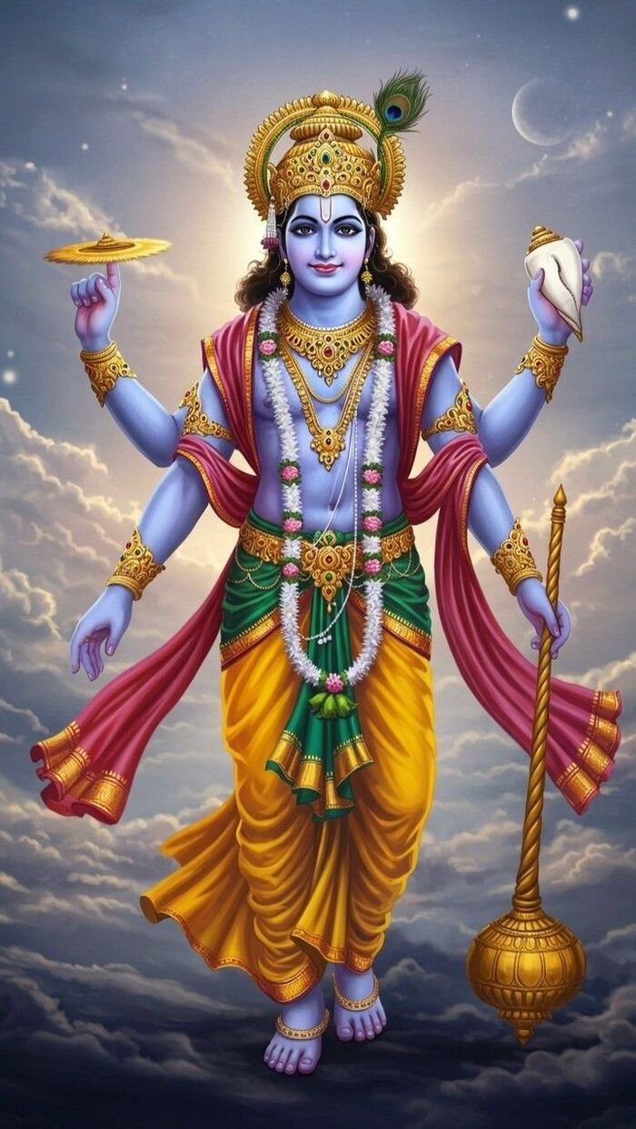 lord vishnu images 3d