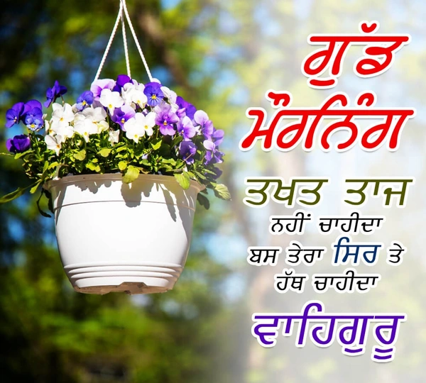 lovely good morning images in punjabi