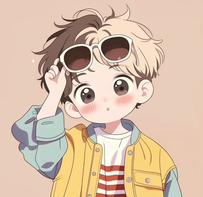 minimal cute boy dp cartoon